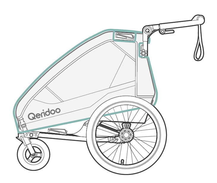 Qeridoo Sportrex2 Regenhoes - Transparant Qeridoo Sportrex2 Regenhoes - Transparant